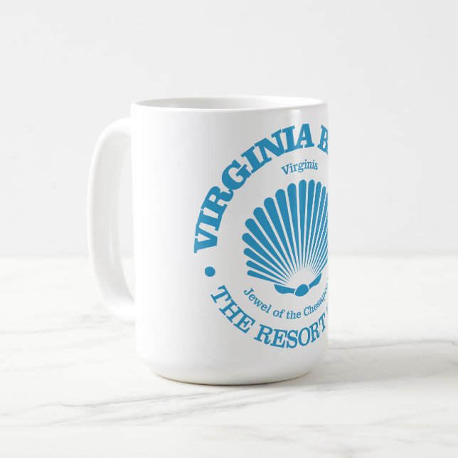 Virginia Beach (Muschel) Kaffeetasse (Vorderseite Links)