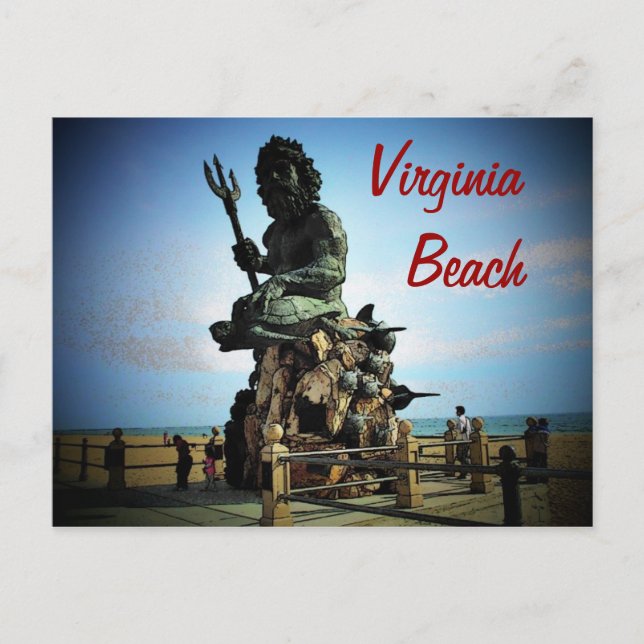 Virginia Beach Postcard Postkarte (Vorderseite)