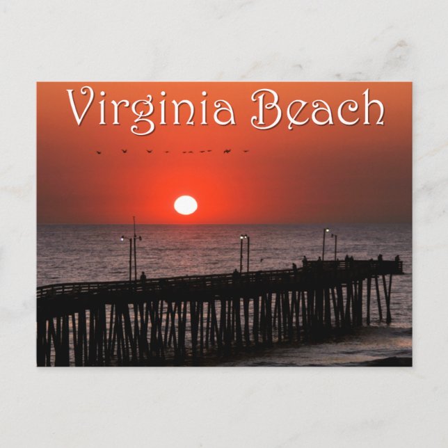 Virginia Beach Postcard Postkarte (Vorderseite)
