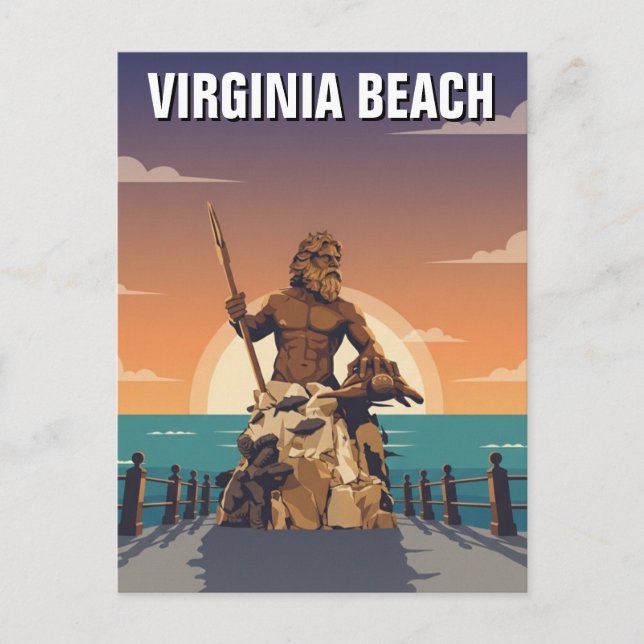 Virginia Beach Reise Postkarte (Vorderseite)