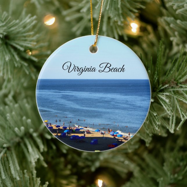 Virginia Beach Round Ornament (Baum)