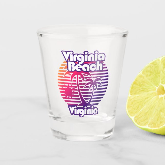 Virginia Beach Schnapsglas (Vorderseite)