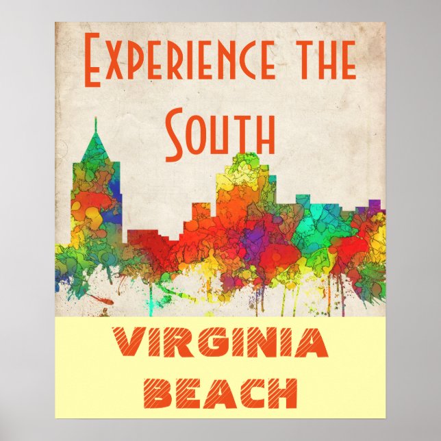 VIRGINIA BEACH SKYLINE POSTER (Vorne)