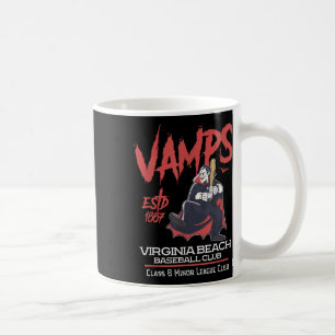 Virginia Beach Vamps Mini League Retro Baseball T Kaffeetasse