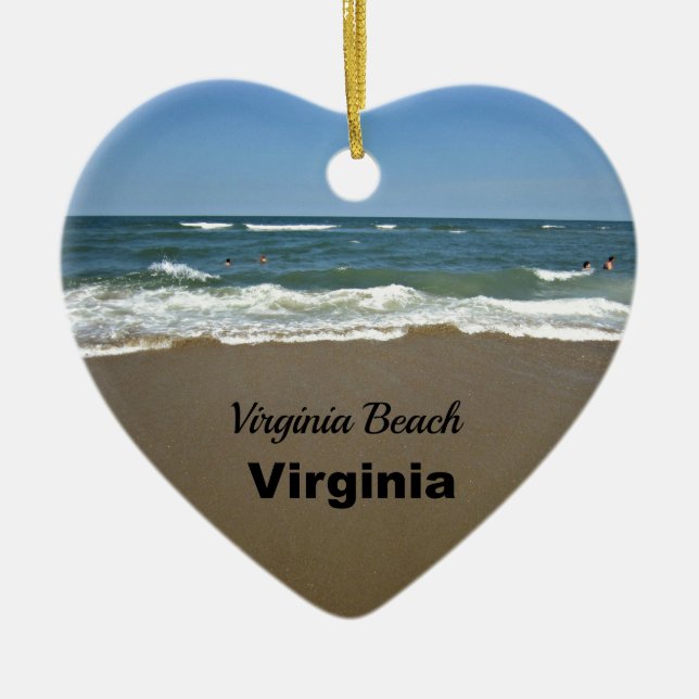 Virginia Beach, Virginia Keramik Ornament (Vorne)