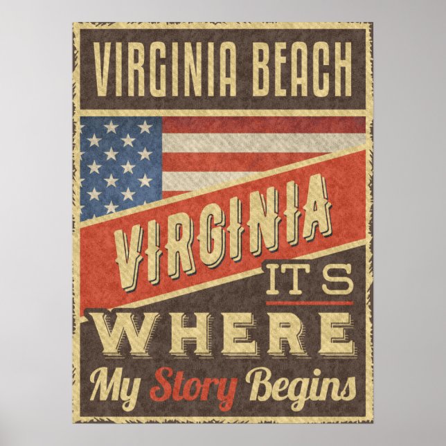 Virginia Beach Virginia Poster (Vorne)