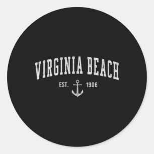 Virginia Beach Virginia Runder Aufkleber
