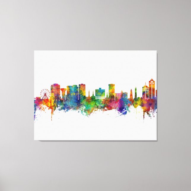 Virginia Beach Virginia Skyline Leinwanddruck (Vorderseite)