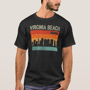 Virginia Beach Virginia Stadt Skyline T-Shirt