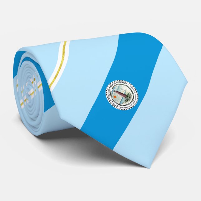 Virginia Beach (Virginia) Stadtflagge Neck Tie Krawatte (Gerollt)