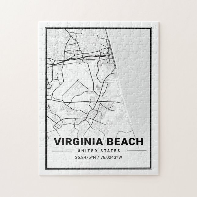 Virginia Beach Virginia USA Reiseplan (Vertikal)