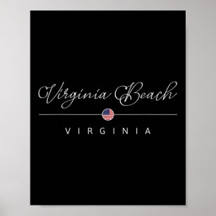 Virginia Beach Virginia Va Am Strand von Virginia Poster