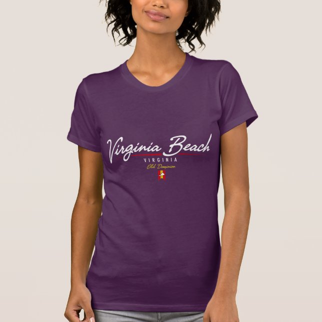 Virginia- Beachskript T-Shirt (Vorderseite)