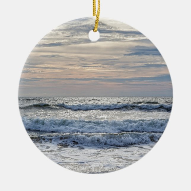 Virginia Beachsunrise Keramik Ornament (Vorne)