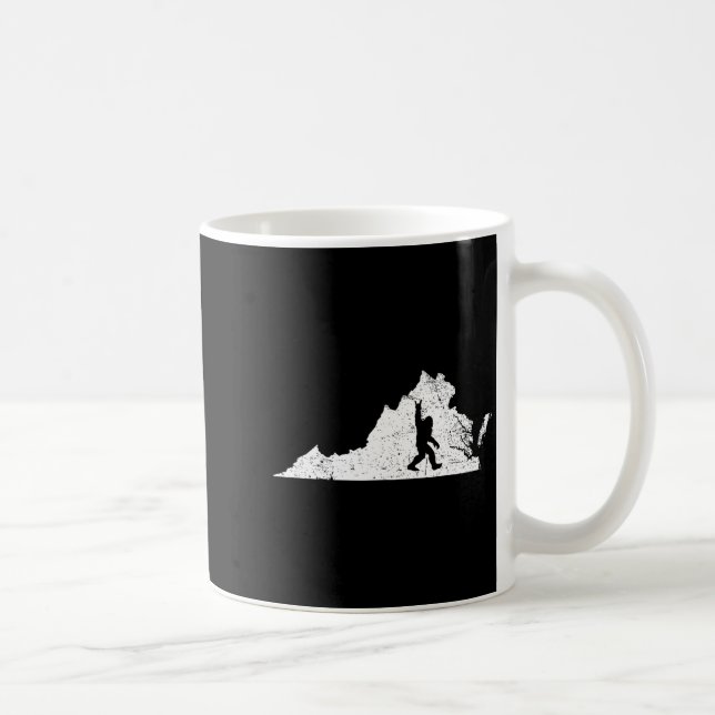 Virginia Bigfoot Sasquatch Funny Appalachian Men K Kaffeetasse (Rechts)
