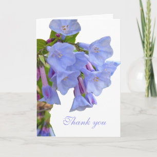 Virginia Bluebells Vielen Dank für Ihren koordinie Dankeskarte
