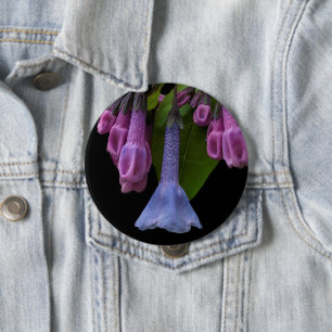 Virginia Bluebells Wildblume Button