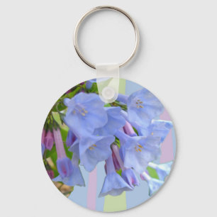 Virginia Bluebells Wildflower Keychain Schlüsselanhänger