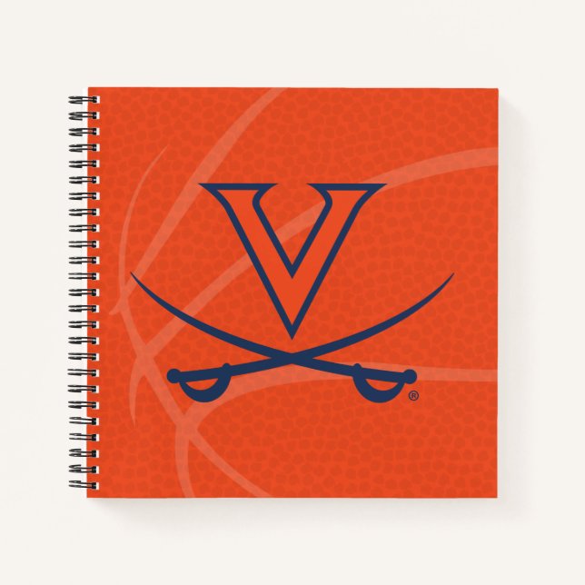 Virginia Cavaliers Basketball Notizbuch (Vorderseite)