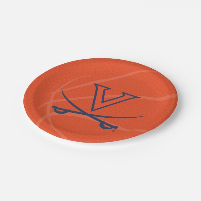 Virginia Cavaliers Basketball Pappteller (Schrägansicht)