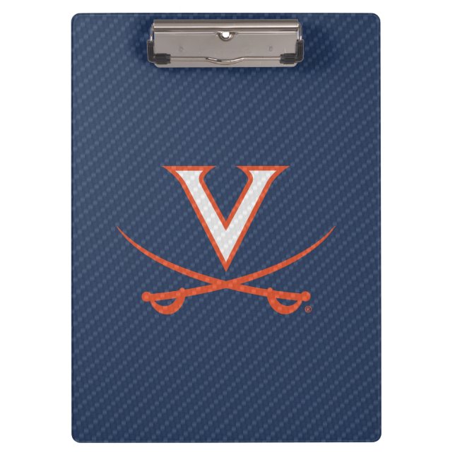 Virginia Cavaliers Carbon Fiber Klemmbrett (Vorderseite)