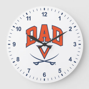 Virginia Cavaliers Dad Große Wanduhr