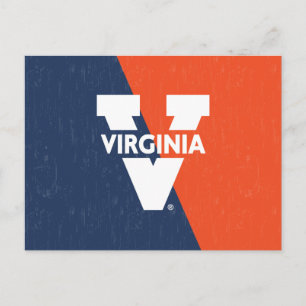 Virginia Cavaliers Farbblock gestört Einladungspostkarte