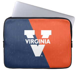 Virginia Cavaliers Farbblock gestört Laptopschutzhülle