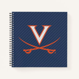 Virginia Cavaliers Kohlefaser Notizbuch