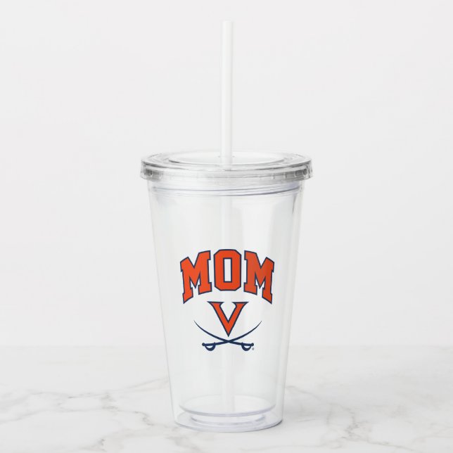 Virginia Cavaliers Mama Acryltrinkbecher (Vorderseite)