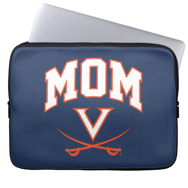 Virginia Cavaliers Mama Laptopschutzhülle (Vorderseite)