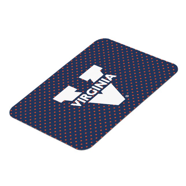 Virginia Cavaliers Polka Dots Magnet (Linke Seite)
