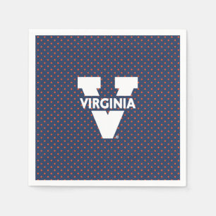 Virginia Cavaliers Polka Dots Serviette