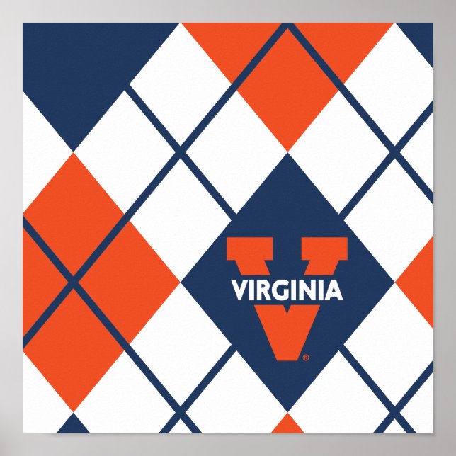 Virginia Cavaliers Raute Poster (Vorne)