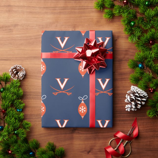 Virginia Cavaliers | Urlaub Geschenkpapier (Feiertagsgeschenk)