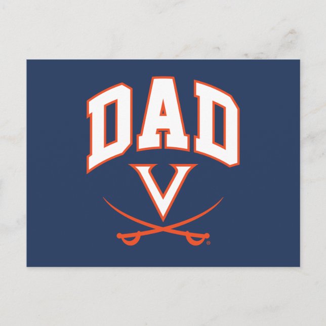 Virginia Cavaliers Vater Einladungspostkarte (Vorderseite)