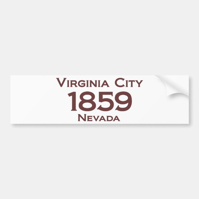Virginia City Autoaufkleber (Vorne)