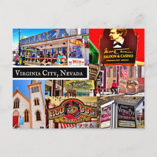 VIRGINIA CITY, NEVADA POSTKARTE