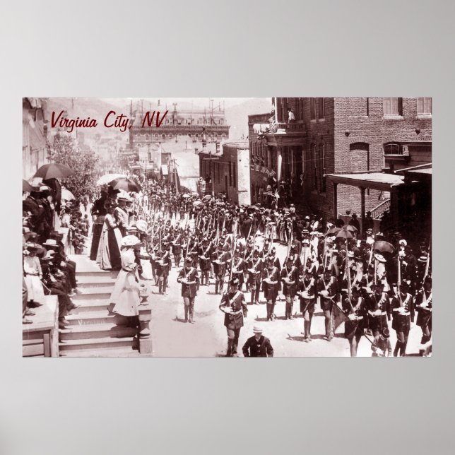 Virginia City Parade Vintage Poster (Vorne)