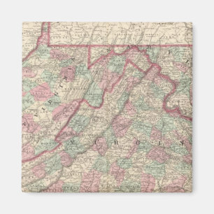 Virginia, Delaware, Maryland und West Virginia Magnet
