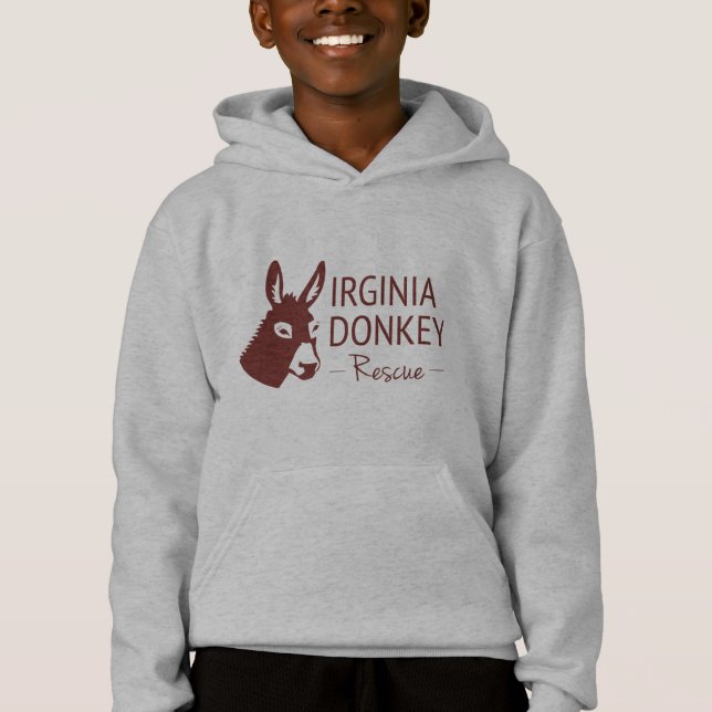 Virginia-Esel-Rettung Hoodie (Vorderseite)