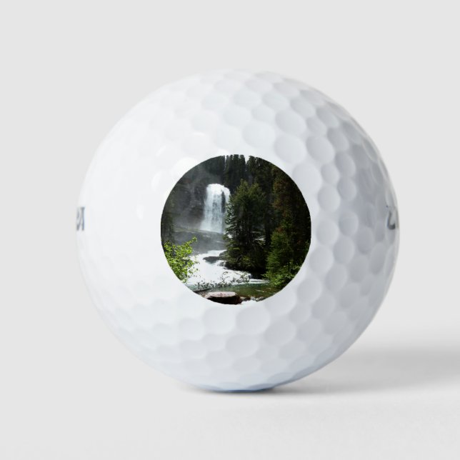 Virginia Falls at Glacier National Park Golfball (Vorderseite)