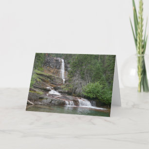 Virginia Falls II im Glacier-Nationalpark Karte