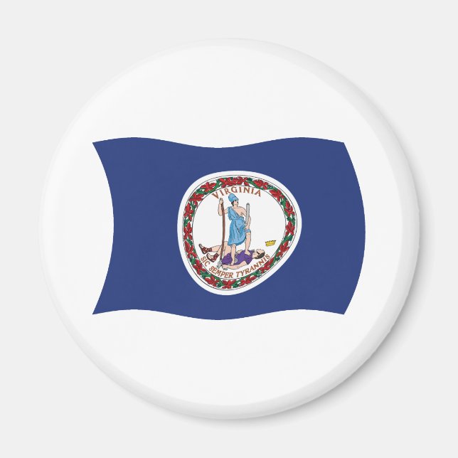 Virginia Flag Magnet (Vorne)