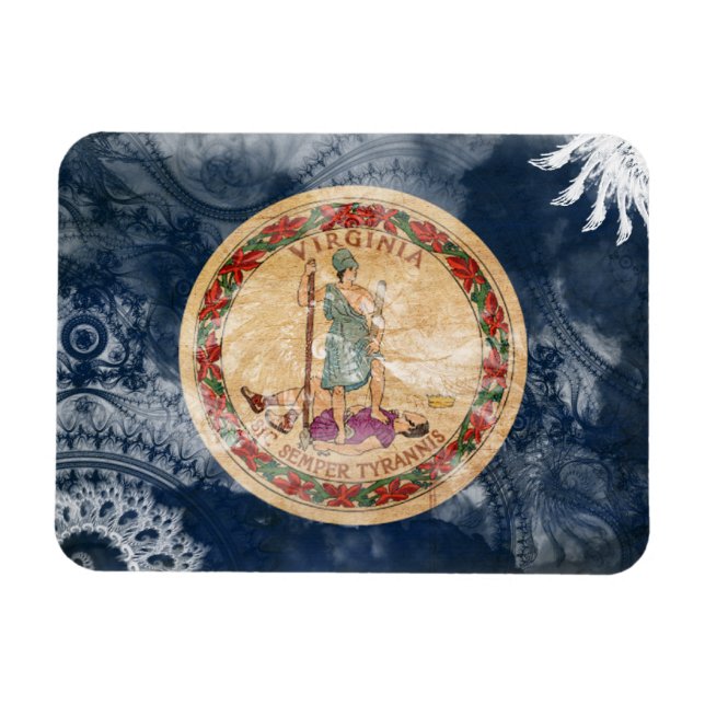 Virginia Flag Magnet (Horizontal)