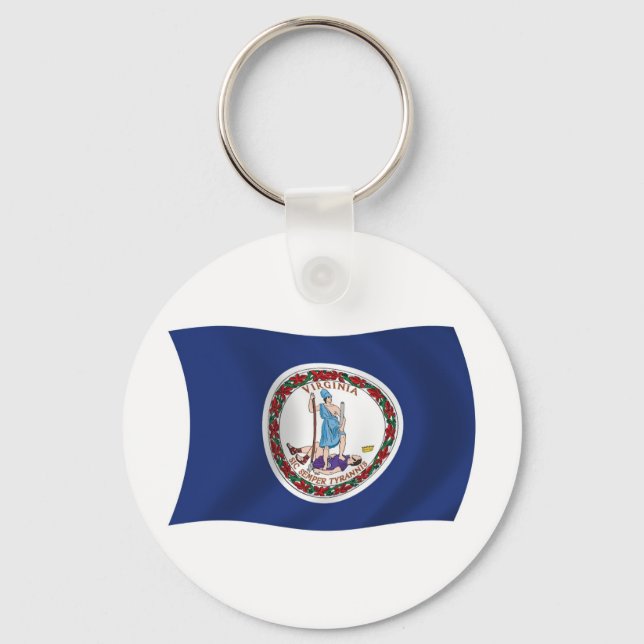 Virginia Flag Schlüsselanhänger (Vorderseite)