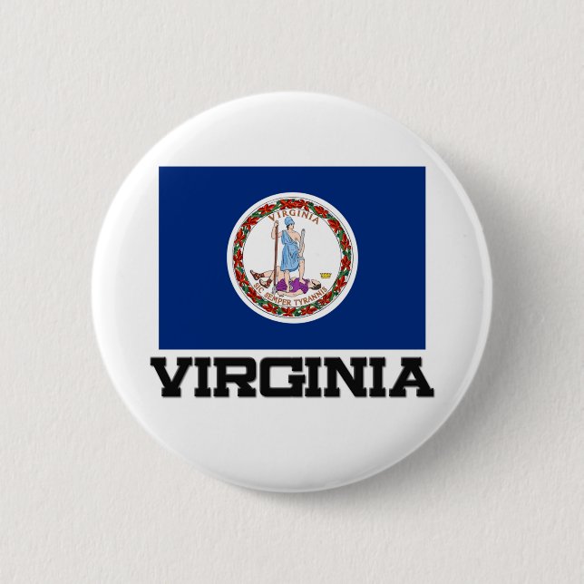 Virginia-Flagge Button (Vorderseite)