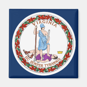 Virginia-Flagge Magnet