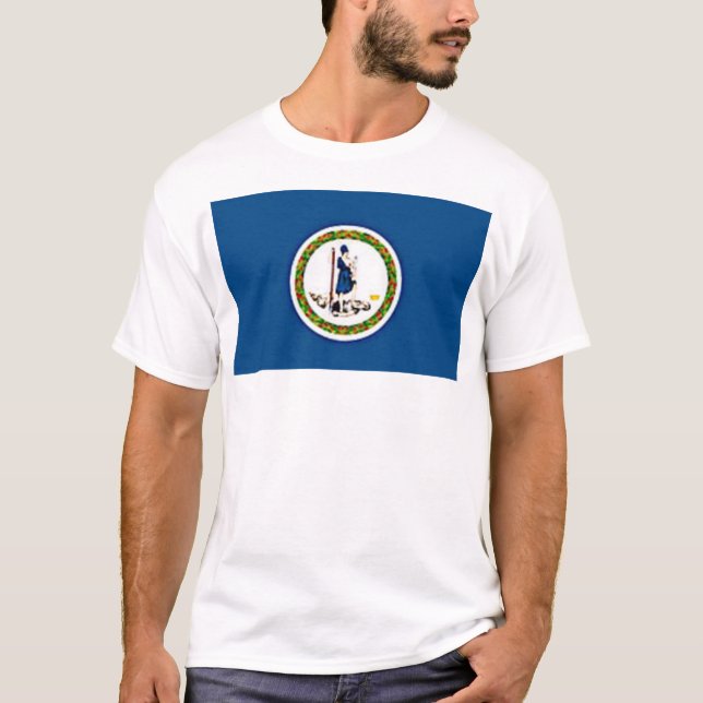Virginia-Flagge T-Shirt (Vorderseite)