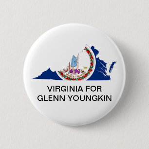 Virginia für GLENN YOUNGKIN GOVERNOR Button